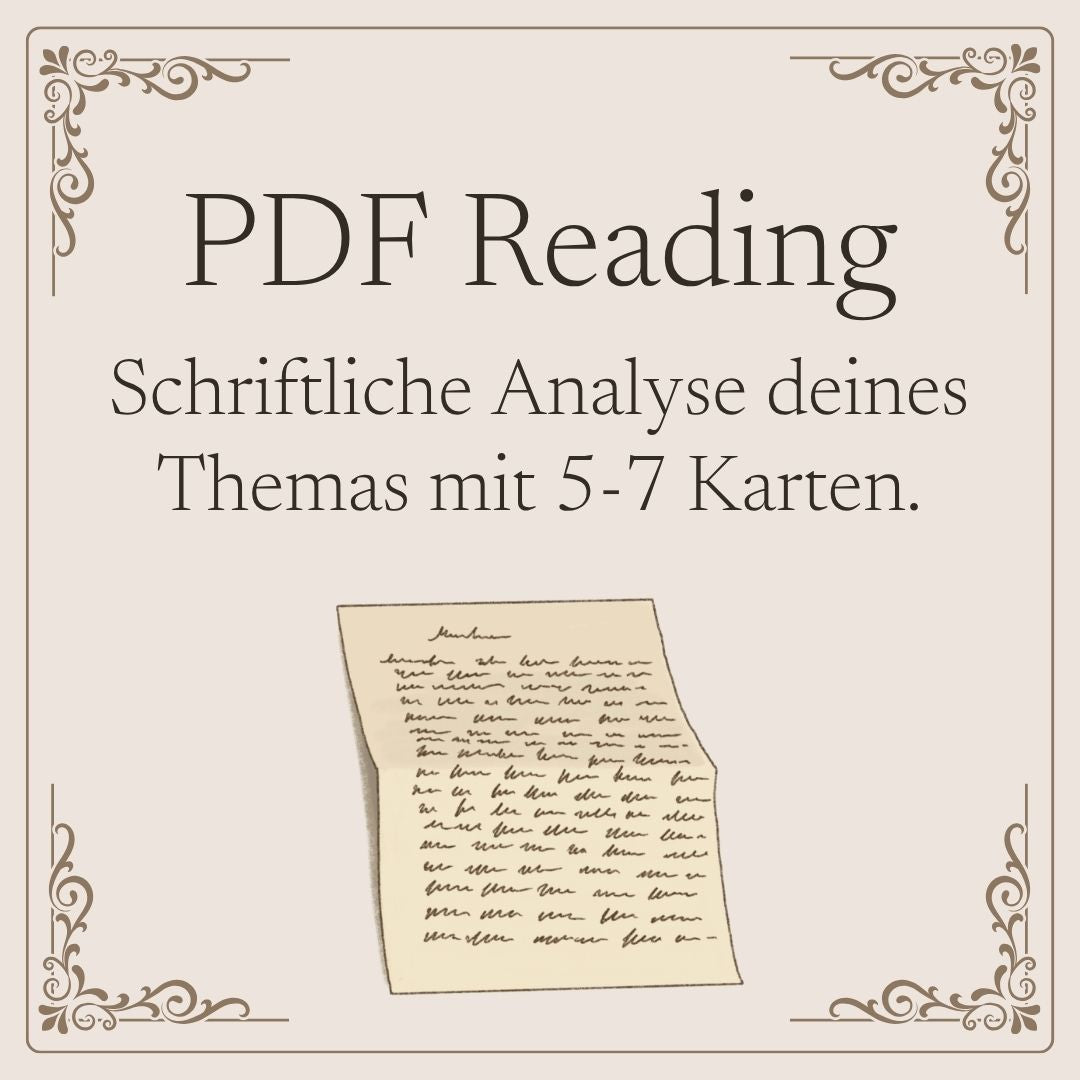 Kartenlegung als schriftliche Analyse