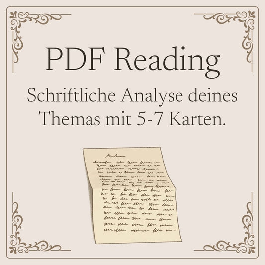 Kartenlegung als schriftliche Analyse
