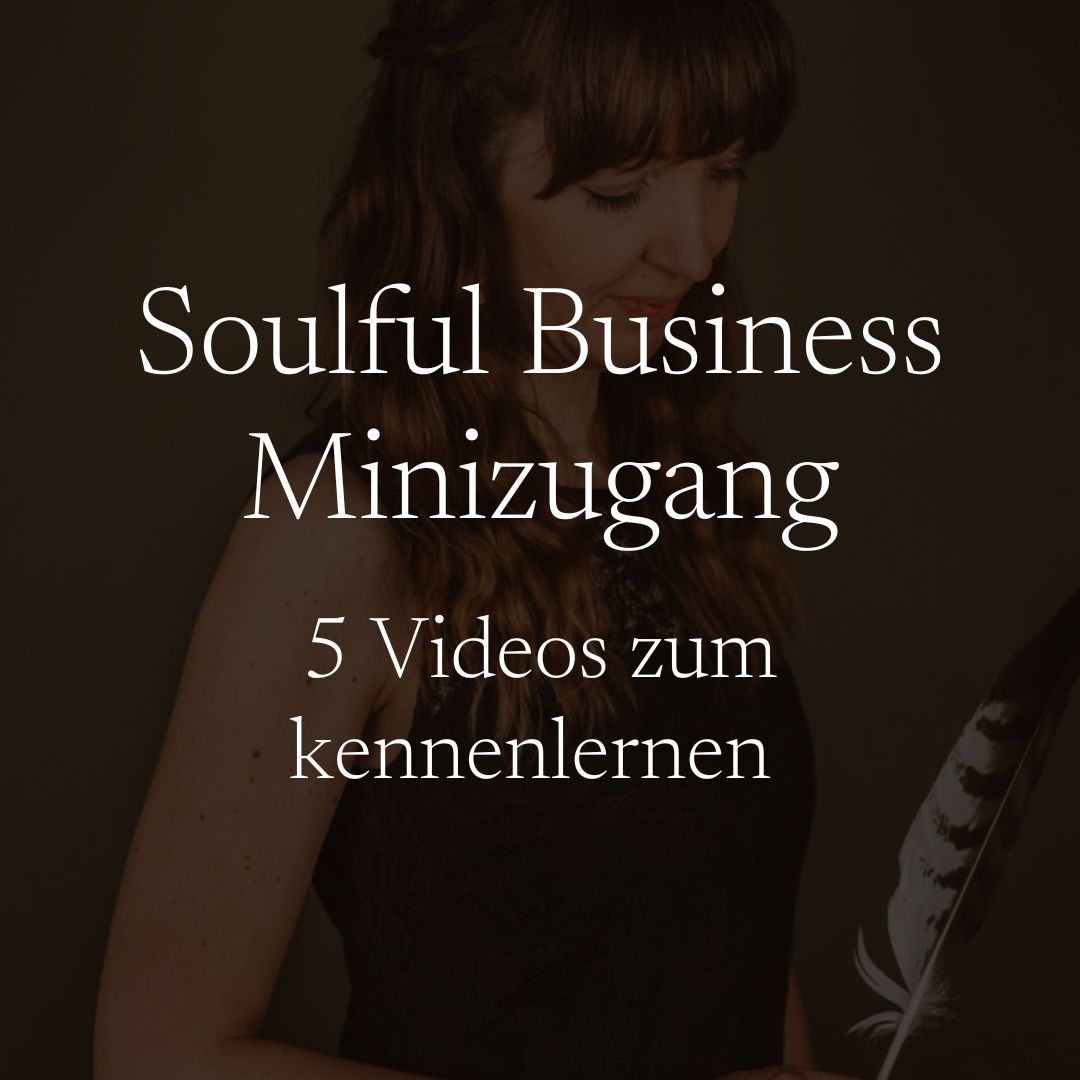 Minizugang Soulful Business Onlinekurs (5 Videos)
