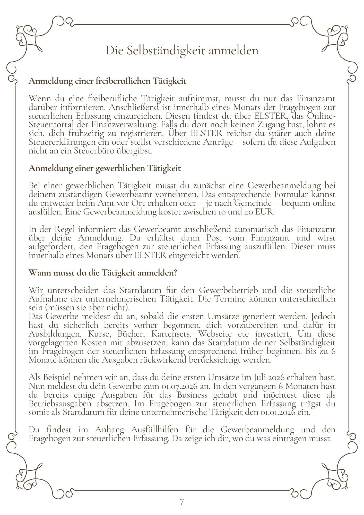 Bürokratische Grundlagen für deine Selbständigkeit (eBook)