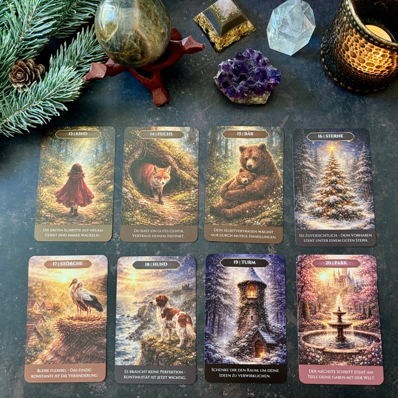Lenormand Orakel, 36 Karten (kleines Format)