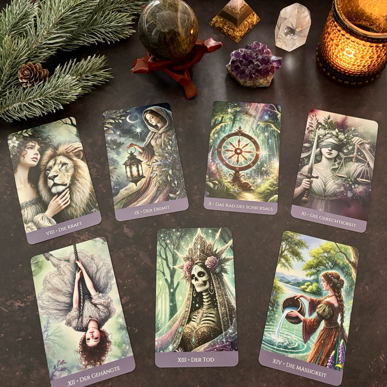 Elfenseelen Tarotkarten, Set aus 78 Karten