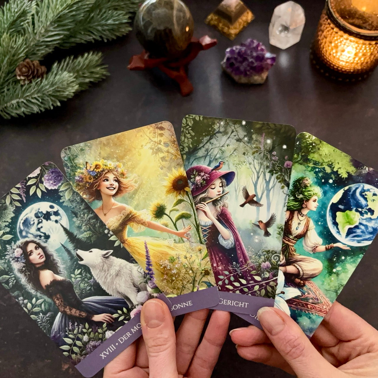 Elfenseelen Tarotkarten, Set aus 78 Karten