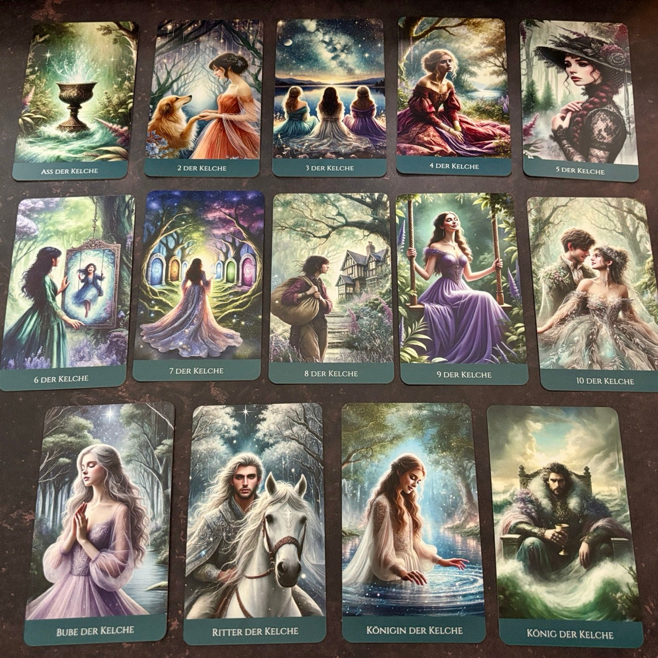 Elfenseelen Tarotkarten, Set aus 78 Karten