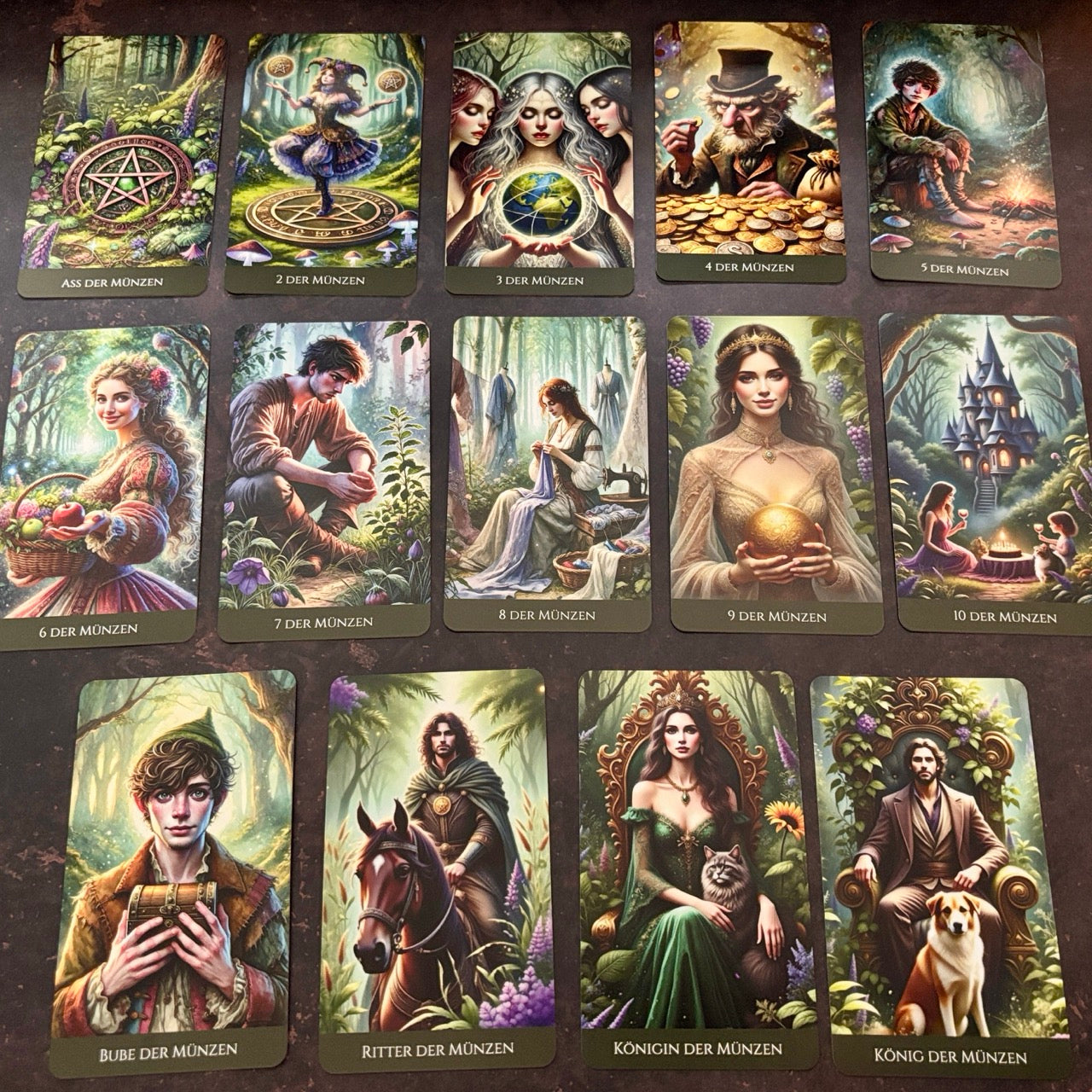 Elfenseelen Tarotkarten, Set aus 78 Karten